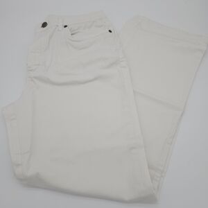 Talbots Chino Pants Flat Front 8P Stretch Cotton Straight Leg Classic Preppy